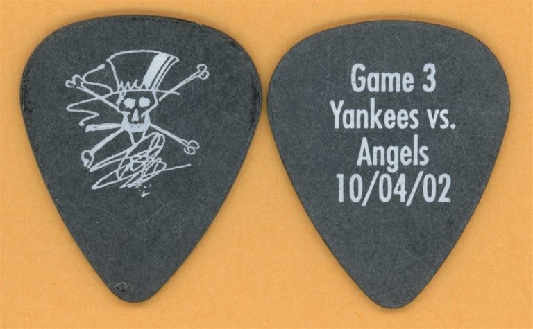 Guns N Roses Slash Vintage Guitar Pick - 2002 Yankees Angels Tour