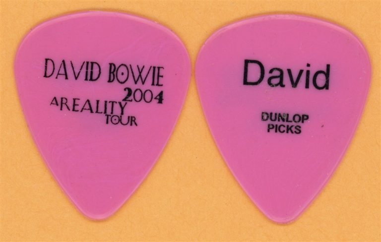 David Bowie Vintage Guitar Pick - 2004 A Reality Tour