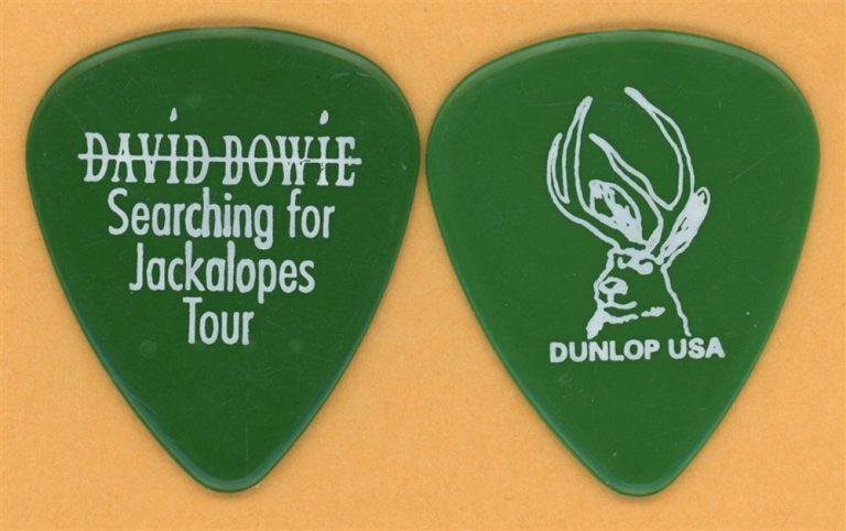 David Bowie Vintage Guitar Pick - 2002 Searching for Jackalopes Tour