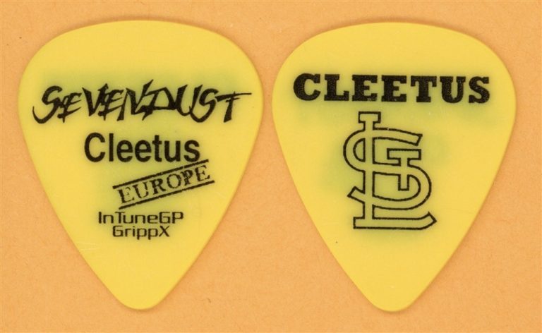 Sevendust Clint Lowery Vintage Guitar Pick - 2011 Cold Day Memory European Tour