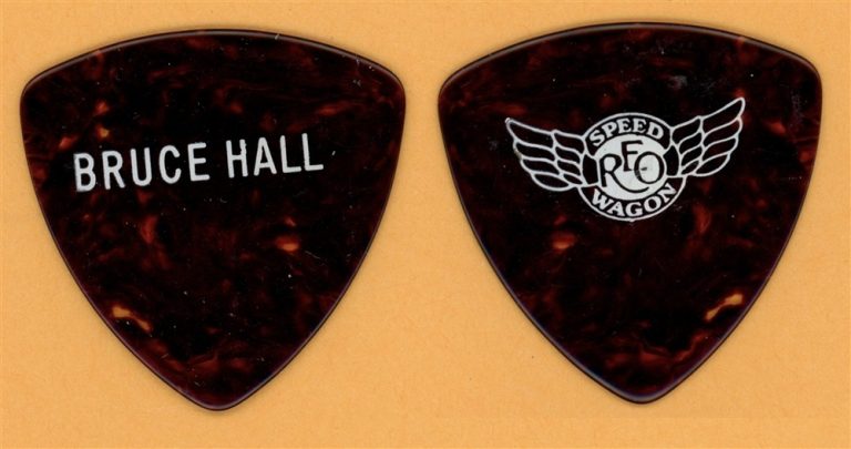 REO Speedwagon Bruce Hall Vintage Stage Guitar Pick - 1982 Good Trouble Tour