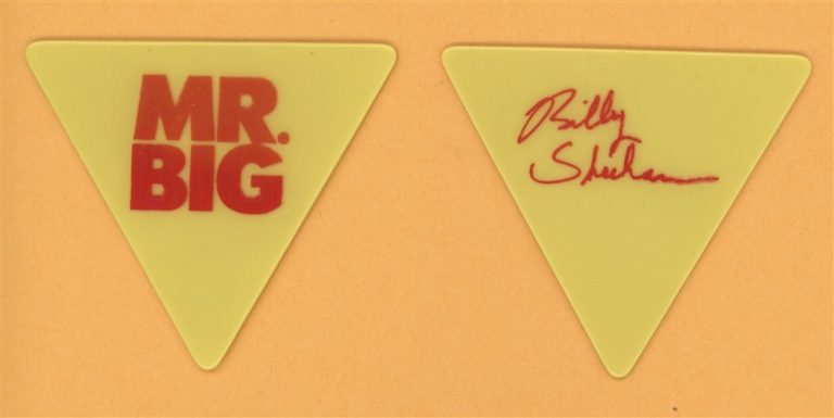 Mr. Big Billy Sheehan Vintage Guitar Pick - 1991 Lean Into It Tour