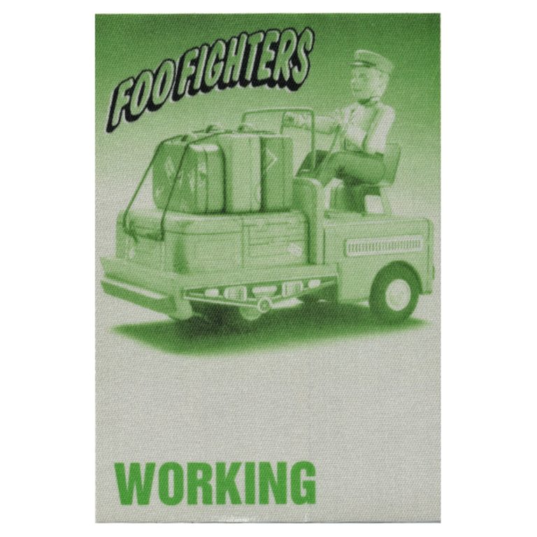 Foo Fighters 1995 Concert Tour Working Backstage Pass