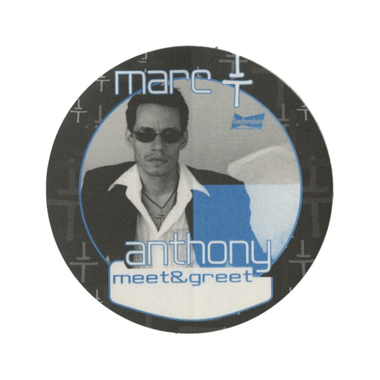 Marc Anthony 2002 Mended Concert Tour Meet & Greet Backstage Pass