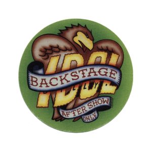 Billy Idol 1990 Charmed Life Concert Tour Backstage Pass