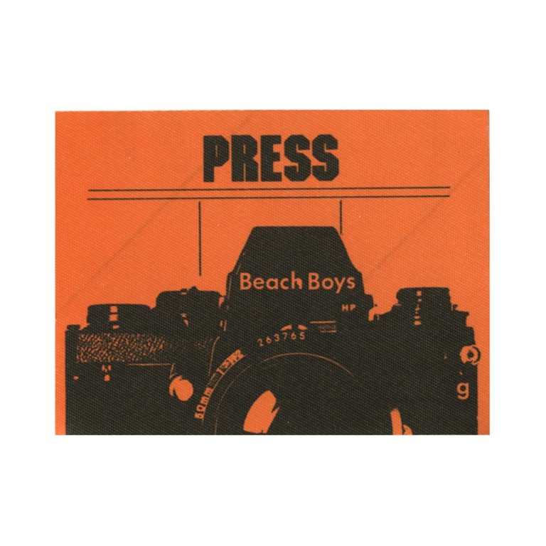 The Beach Boys 1980's Concert Tour Vintage Media Press Backstage Pass