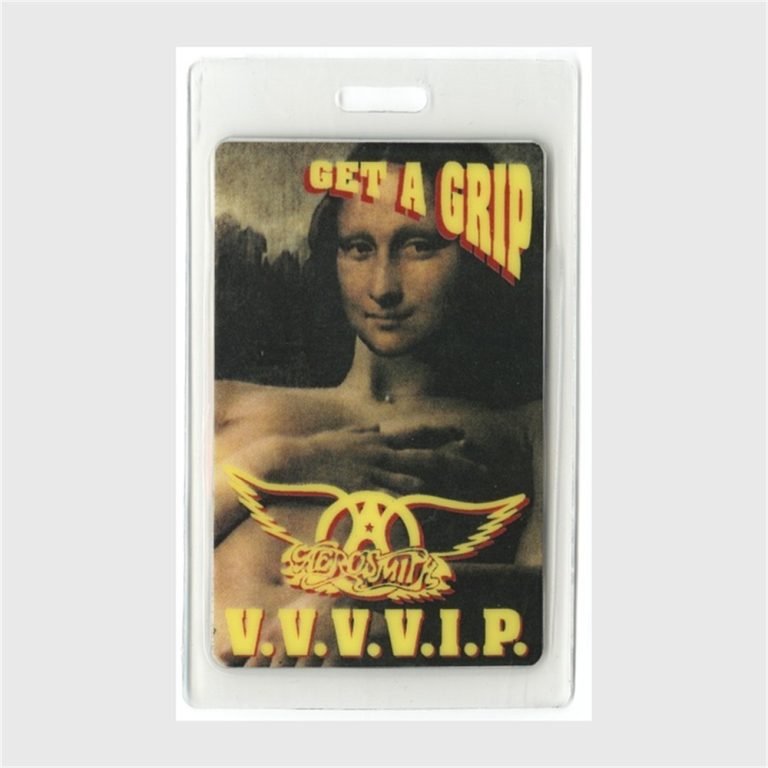 Aerosmith 1993 Get A Grip Concert Tour Band VIP Laminated Backstage Pass