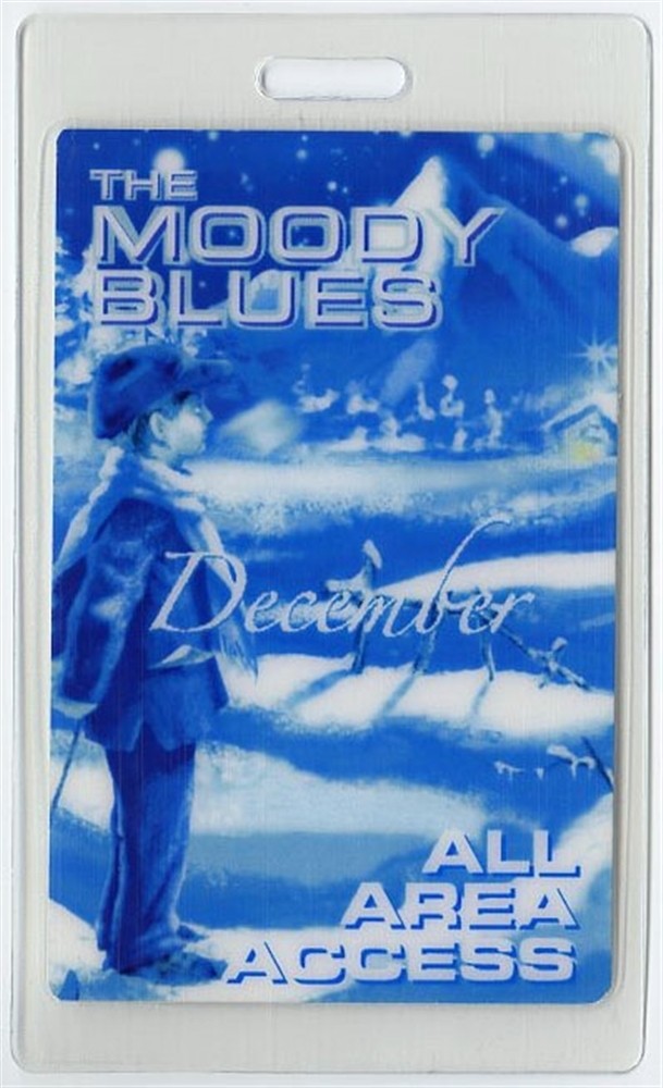 Moody Blues 2003 Concert Tour Laminated Backstage Pass December Tour