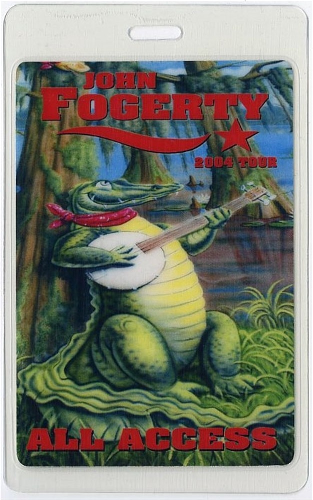 John Fogerty 2004 Concert Tour All Access Laminated Backstage Pass