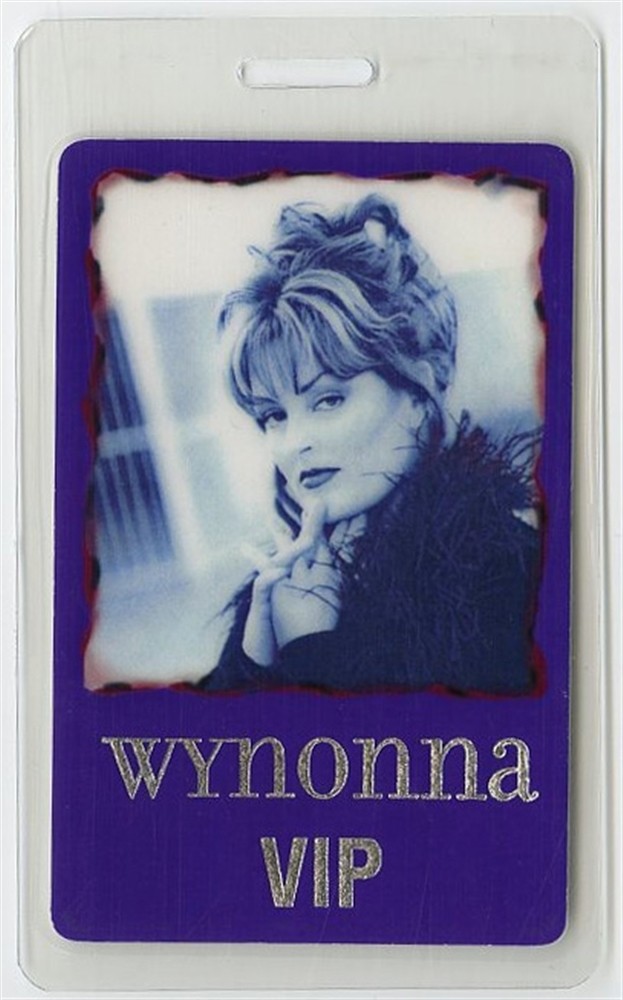 Wynonna Judd Concert Tour VIP Foil Laminated Backstage Pass