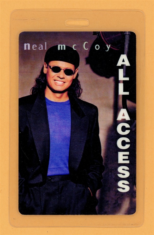 Neal Mcoy 1998 Tour All Access Laminated Backstage Pass