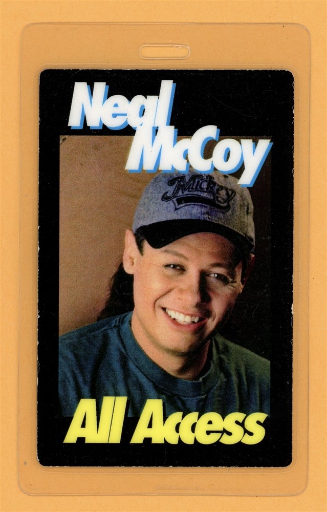 Neal Mcoy 1991 Tour All Access Laminated Backstage Pass
