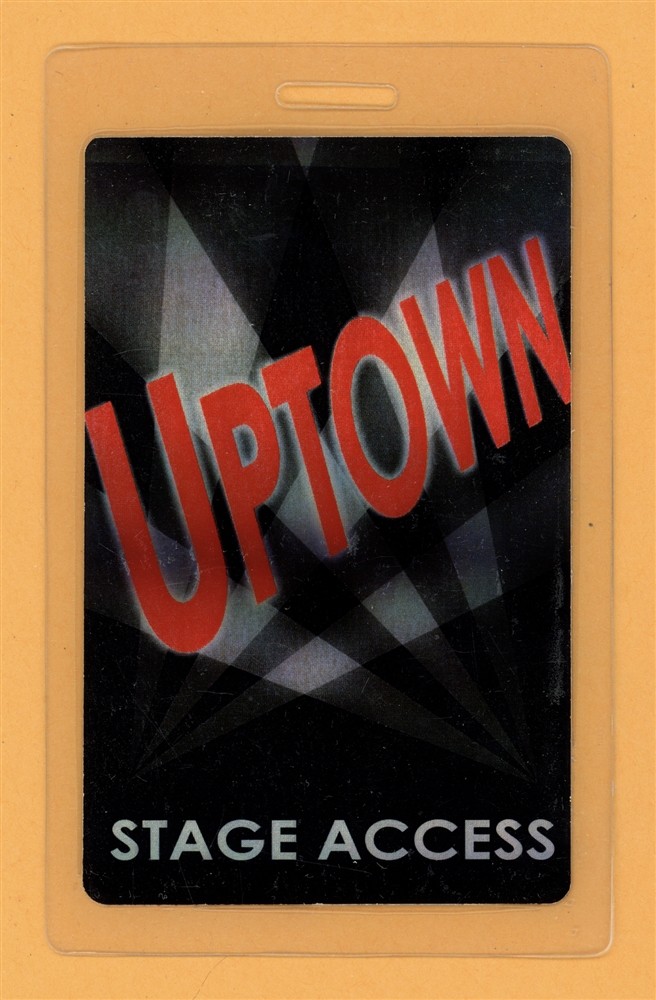 UpTOWN 1997 Tour Stage Access Laminated Backstage Pass