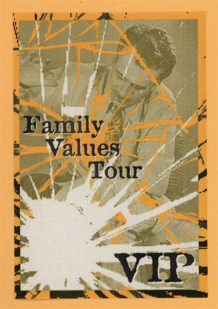 Limp Bizkit 2001 Korn Family Values Concert Tour VIP Backstage Pass