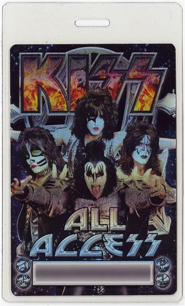 KISS 2014 Decades of Decibels Concert Tour All Access Laminated Backstage Pass