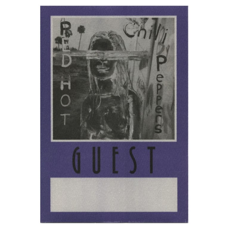 Red Hot Chili Peppers 2002 By the Way Concert Tour Guest Backstage Pass