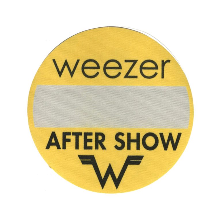 Weezer 2001 Green Album Concert Tour Aftershow Backstage Pass