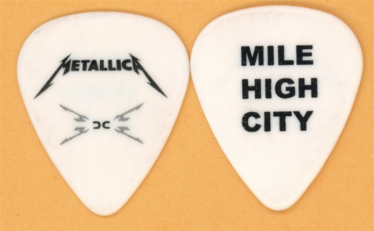 Metallica Denver Mile High City Vintage Guitar Pick - 2008 Death Magnetic Tour