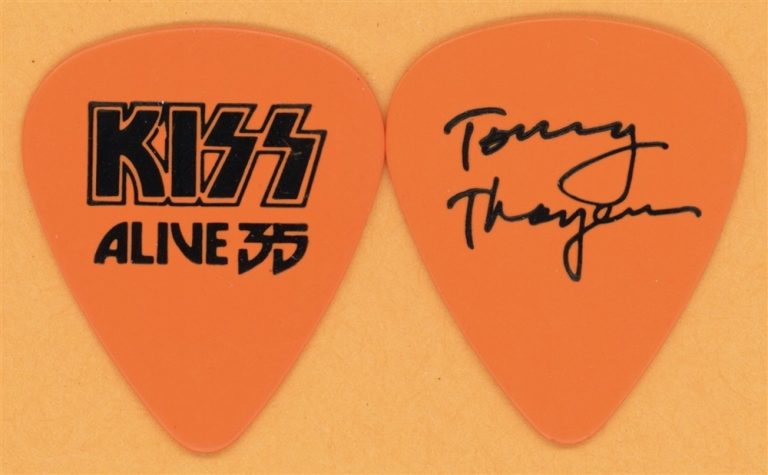 KISS Tommy Thayer Vintage Guitar Pick - 2009 Alive 35 Voodoo Festival Tour