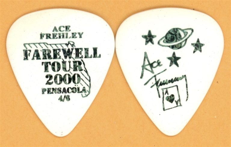 KISS 2000 Farewell Tour Ace Frehley Vintage Guitar Pick - Pensacola, FL