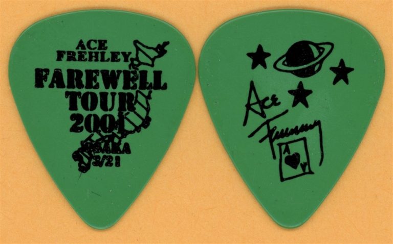 KISS 2000 Farewell Tour Ace Frehley Vintage Guitar Pick - Osaka, JPN