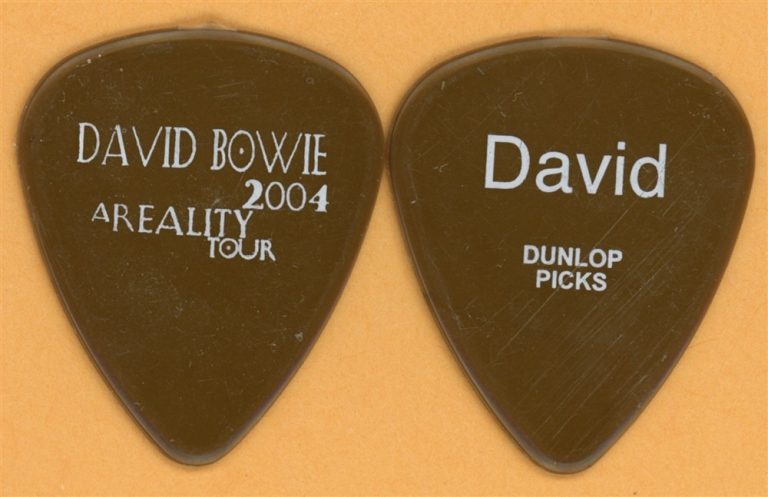 David Bowie Vintage Guitar Pick - 2004 A Reality Tour