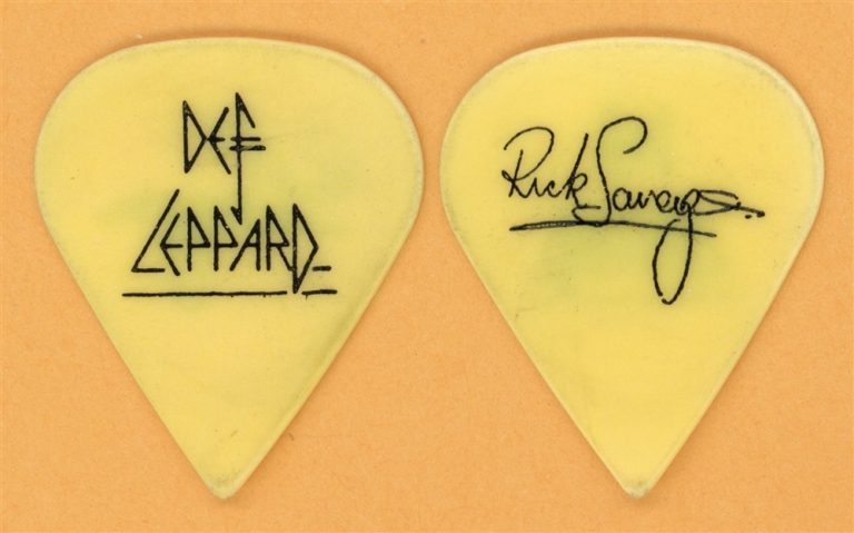 Def Leppard Rick Savage Vintage Guitar Pick - 1999 Euphoria Tour