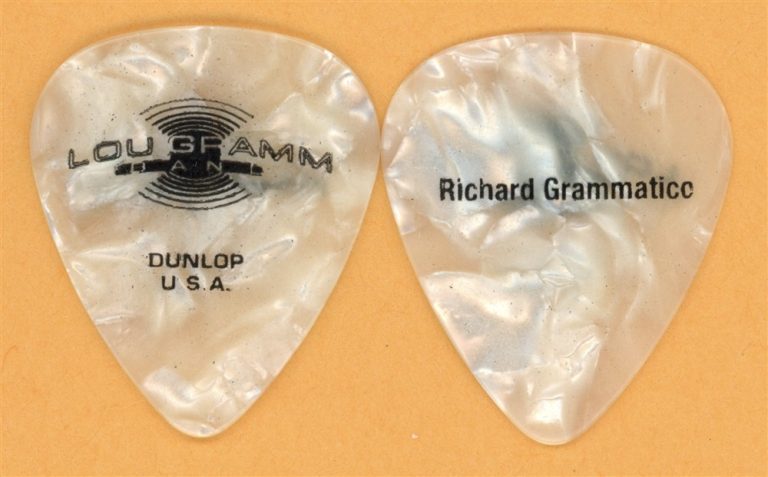 Foreigner Lou Gramm Richard Grammatico Vintage Guitar Pick - 2009 US Tour