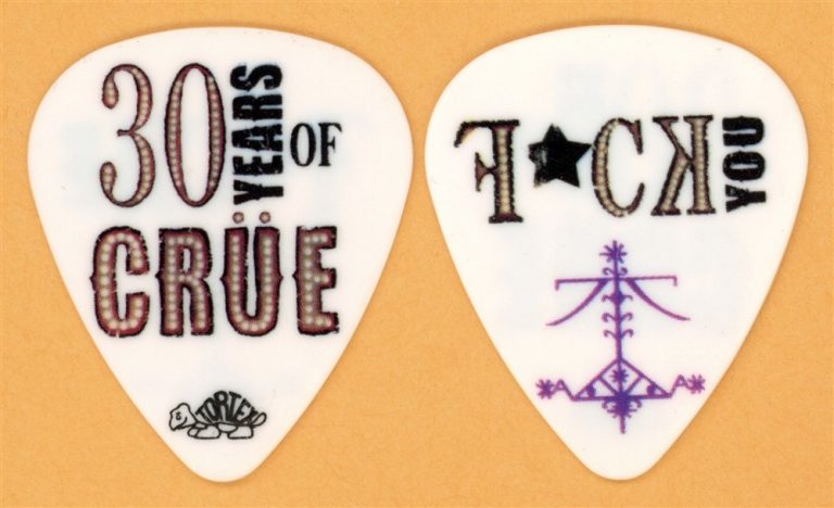 Motley Crue Mick Mars Vintage Guitar Pick - 2011 30th Anniversary Tour