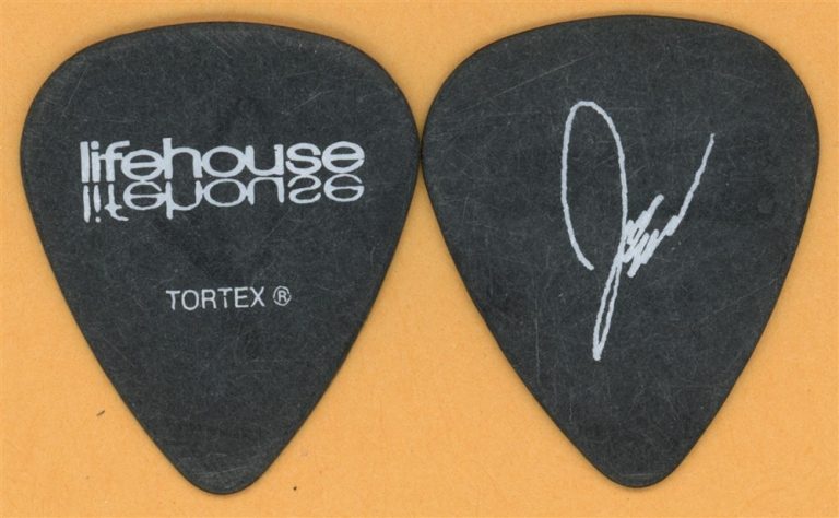 Lifehouse Jason Wade Vintage Guitar Pick - 2010 Smoke and Mirrors Tour