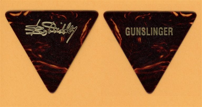 Bo Diddly Gunslinger Vintage Guitar Pick - 1988 US Tour