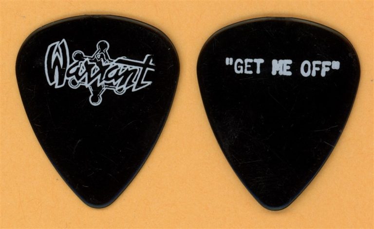 Warrant Erik Turner Joey Allen 1st Custom Vintage Guitar Pick - 1988 Club Tour