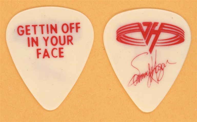 Van Halen Sammy Hagar Vintage Guitar Pick - 1993 Right Here Right Now Tour