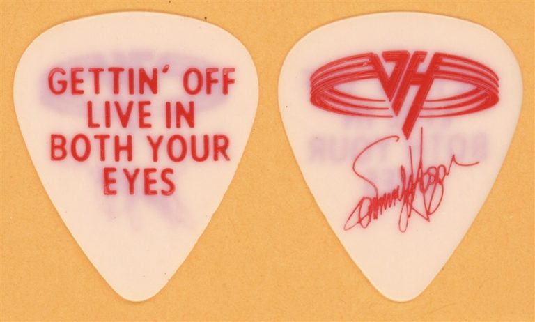 Van Halen Sammy Hagar Vintage Guitar Pick - 1993 Right Here Right Now Tour