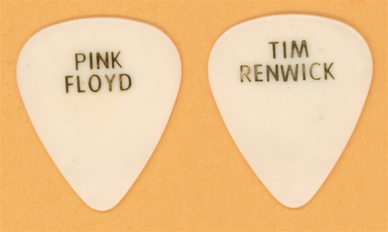 Pink Floyd Tim Renwick Vintage Guitar Pick - 1994 Division Bell Tour