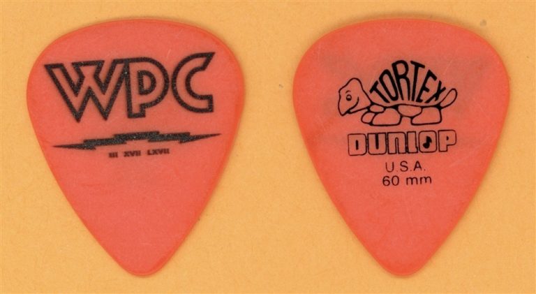 Smashing Pumpkins William Patrick Corgan WPC Authentic Guitar Pick - Solo Tour