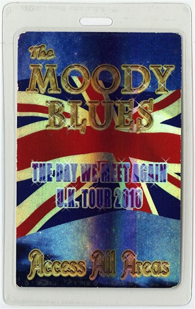 Moody Blues 2010 Day We Meet Again All Access Foil Laminated Backstage Pass