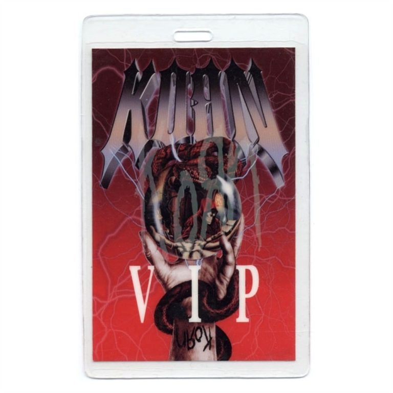 Korn 2004 Take A Look In the Mirror Concert Tour VIP Laminated Backstage Pass