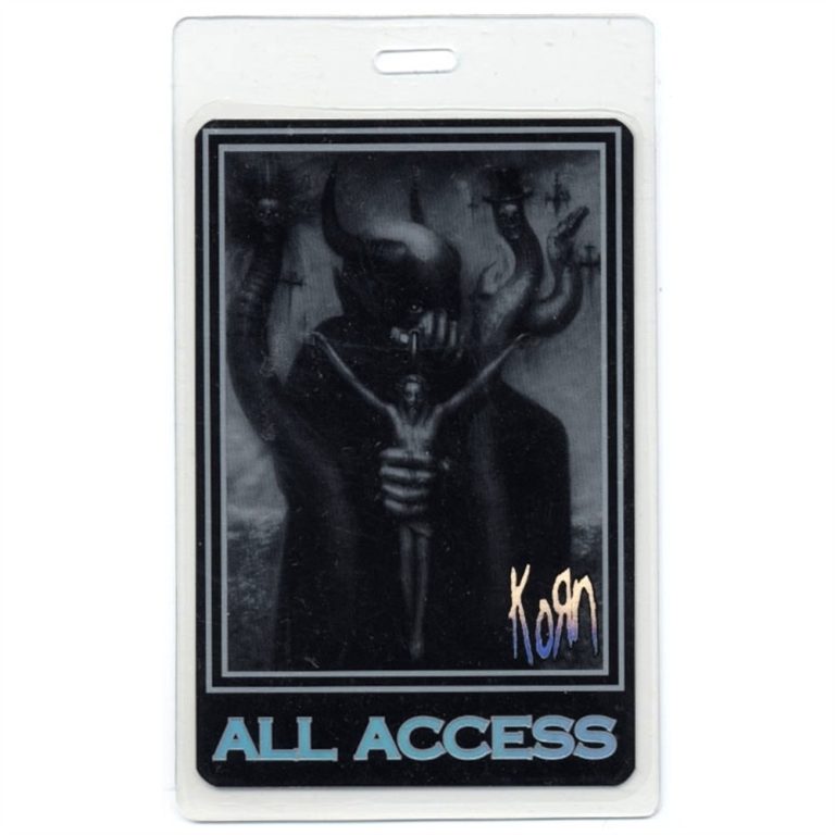 Korn 2000 Sick and Twisted Concert Tour RARE All Access Laminated Backstage Pass