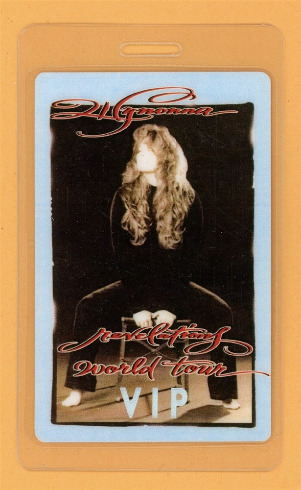 Wynonna Judd 1996 Revelations Tour VIP Laminated Backstage Pass