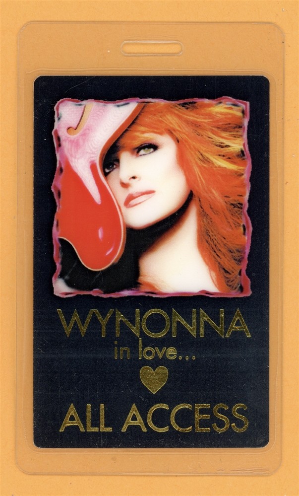 Wynonna Judd 2000 New Day Dawning Tour AA Laminated Backstage Pass