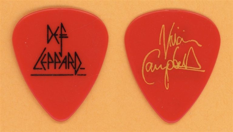Def Leppard Vivian Campbell Vintage Guitar Pick - 1993 Retro Active Tour