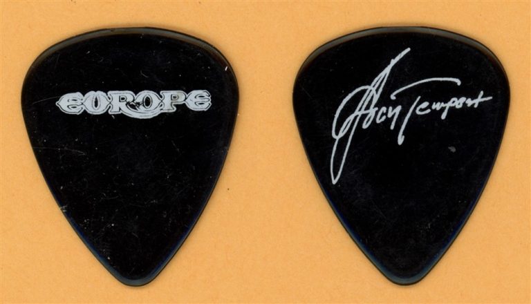 Europe Joey Tempest Vintage Tour Guitar Pick - 1986 Final Countdown Tour
