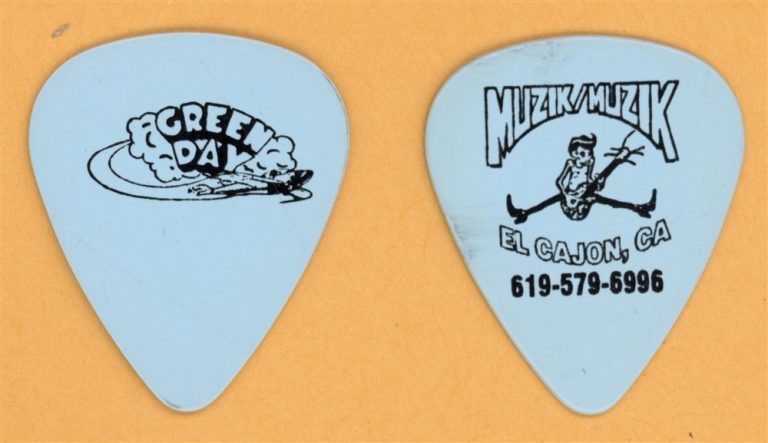 Green Day Billie Joe Armstrong Vintage Guitar Pick - 1994 Dookie Tour