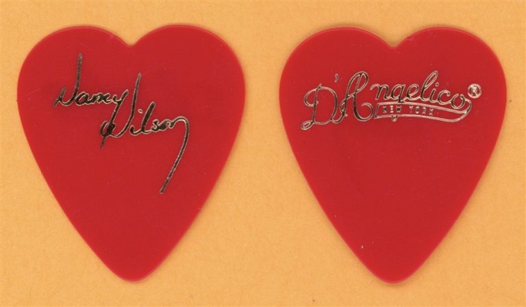 Heart Nancy Wilson Vintage Guitar Pick - 1982 Private Audition Tour