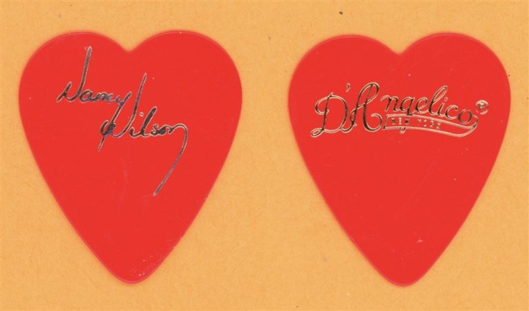 Heart Nancy Wilson Vintage Guitar Pick - 1982 Private Audition Tour - V2