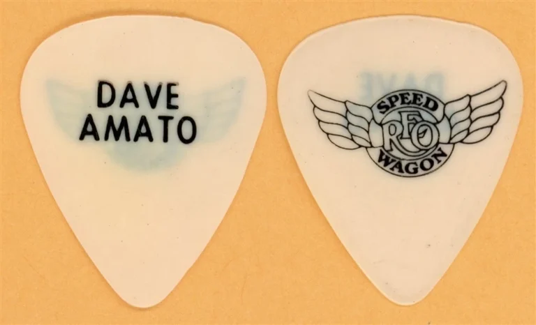 REO Speedwagon Dave Amato Vintage Guitar Pick - 1993 Summer Tour