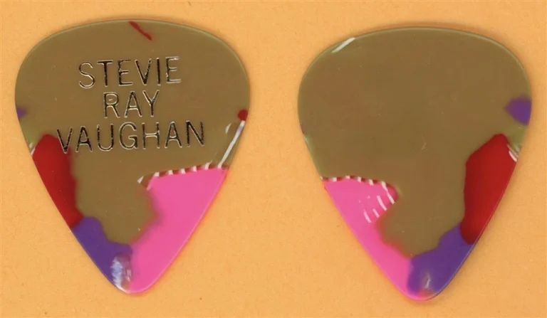Stevie Ray Vaughan Vintage Guitar Pick - 1989 In Step Tour