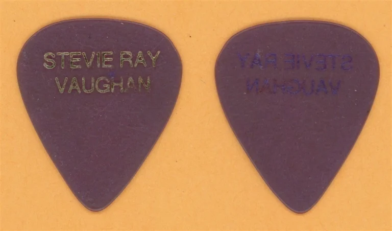 Stevie Ray Vaughan Vintage Guitar Pick - 1989 In Step Tour