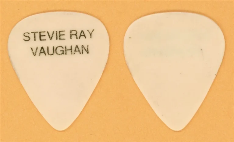 Stevie Ray Vaughan Vintage Guitar Pick - 1989 In Step Tour